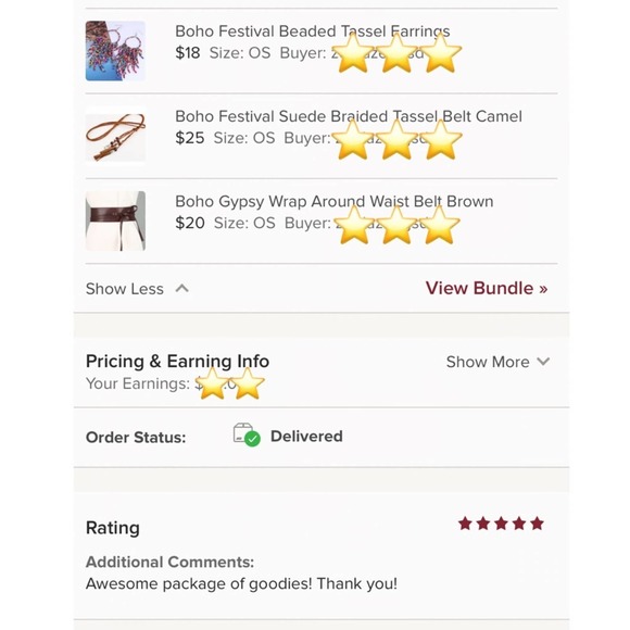 Boho Beaded Tassel Earrings Festival B0046 - Picture 3 of 8